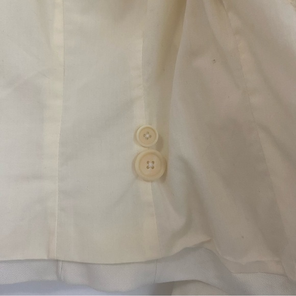 Armani Exchange Vintage Cream Fitted Blazer Jacket - Picture 11 of 12